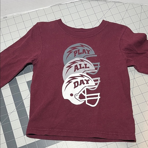 Garanimals Burgundy Long Sleeve Shirt with Play Design - Picture 7 of 7